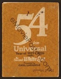 4y180 UNIVERSAL 1925-26 campaign book '25 Hoot Gibson movies + much more, most with cool art ads!