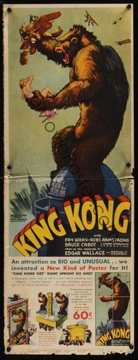 4y172 KING KONG pressbook '33 incredibly elaborate & includes herald and full-color jigsaw puzzle!