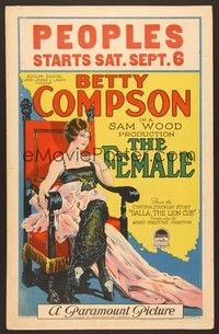 4y073 FEMALE WC '24 pretty South African orphan Betty Compson marries her benefactor!