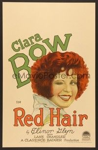 4y093 RED HAIR WC '28 sexy gold-digging manicurist Clara Bow wants a rich husband!