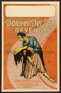 4y094 REVENGE WC '28 beautiful Dolores del Rio is the kidnapped daughter of a bear tamer!