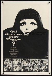 4z378 WHERE ARE YOU POLLY MAGOO linen French 23x32 '66 William Klein's Qui etes-vous, Polly Magoo!