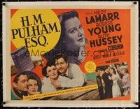 4z014 H.M. PULHAM ESQ linen 1/2sh '41 there's a girl like Hedy Lamarr hidden in every man's life!