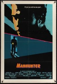 4z123 MANHUNTER linen 1sh '86 Hannibal Lector, Red Dragon, it's just you and me now sport!