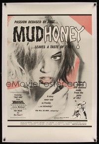 4z131 MUDHONEY linen 1sh '65 Russ Meyer, trampiest Lorna Maitland in a film of ribaldry & violence!