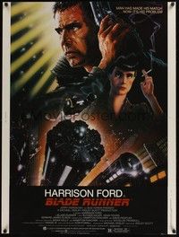 5a008 BLADE RUNNER 30x40 '82 Ridley Scott sci-fi classic, art of Harrison Ford by John Alvin!