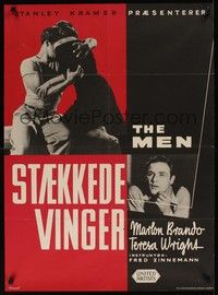 5a131 MEN Danish '50 very first Marlon Brando, directed by Fred Zinnemann, Klitgaard art!