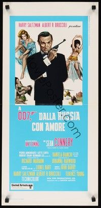 5a083 FROM RUSSIA WITH LOVE Italian locandina R70s Sean Connery is Ian Fleming's James Bond 007!