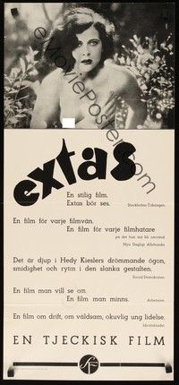 5a070 ECSTASY Swedish stolpe '33 sexiest topless Hedy Lamarr in her early nudie movie!
