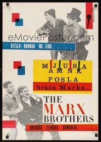 5a053 MONKEY BUSINESS Yugoslavian R67 wacky image of Marx Brothers!