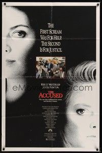 5b024 ACCUSED 1sh '88 Jodie Foster, Kelly McGillis, the case that shocked a nation!