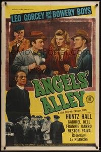 5b047 ANGELS' ALLEY 1sh '48 Leo Gorcey & The Bowery Boys + Frankie Darro stop car thieves!