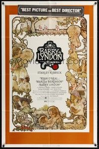 5b077 BARRY LYNDON 1sh '75 Stanley Kubrick, Ryan O'Neal, great art of cast!