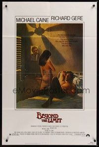 5b092 BEYOND THE LIMIT 1sh '83 art of Michael Caine, Richard Gere & sexy girl by Richard Amsel!