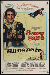 5b097 BIRDS DO IT 1sh '66 zany Soupy Sales with wacky space ray guns!