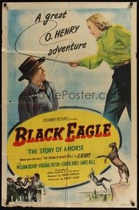 5b099 BLACK EAGLE 1sh '48 based on The Passing of Black Eagle by O. Henry!