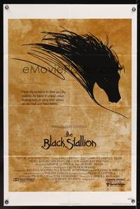 5b104 BLACK STALLION 1sh '79 Kelly Reno, Teri Garr, Carroll Ballard, great horse artwork!
