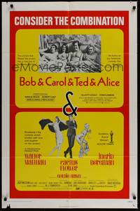 5b122 BOB & CAROL & TED & ALICE/CACTUS FLOWER 1sh '71 romantic comedy double-bill!