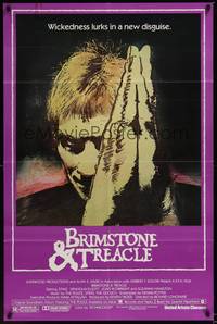 5b141 BRIMSTONE & TREACLE 1sh '82 Richard Loncraine directed thriller, cool art of Sting!