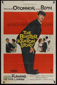5b151 BUSTER KEATON STORY 1sh '57 Donald O'Connor as The Great Stoneface comedian, Ann Blyth