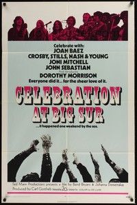 5b170 CELEBRATION AT BIG SUR int'l 1sh '71 celebrate with Joan Baez, Crosby, Stills, Nash & Young!