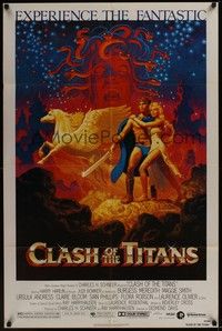 5b190 CLASH OF THE TITANS 1sh '81 Ray Harryhausen, great fantasy art by Greg & Tim Hildebrandt!