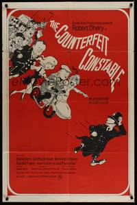 5b207 COUNTERFEIT CONSTABLE 1sh '66 Robert Dhery, French comedy, Diana Dors cameo!