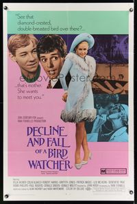 5b238 DECLINE & FALL OF A BIRD WATCHER 1sh '69 she's sexy and wants to meet you!