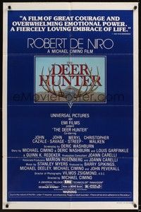 5b239 DEER HUNTER 1sh '78 directed by Michael Cimino, Robert De Niro, Christopher Walken