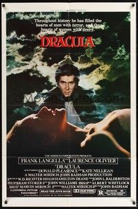5b267 DRACULA style B 1sh '79 Laurence Olivier, Bram Stoker, vampire Frank Langella & sexy girl!