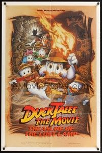 5b279 DUCKTALES: THE MOVIE DS 1sh '90 Walt Disney, Scrooge McDuck, cool adventure art!