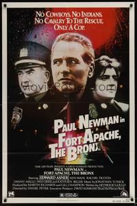 5b337 FORT APACHE THE BRONX 1sh '81 Paul Newman, Edward Asner & Ken Wahl as New York City cops!