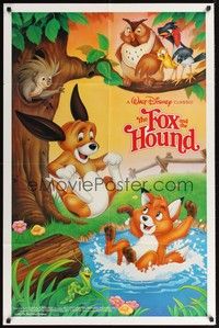 5b340 FOX & THE HOUND int'l 1sh R88 two friends who didn't know they were supposed to be enemies!