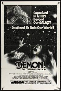 5b366 GOD TOLD ME TO 1sh '76 Larry Cohen directed, wild satanic sci-fi, Demon!