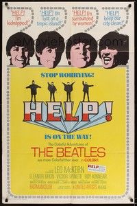 5b416 HELP 1sh '65 great images of The Beatles, John, Paul, George & Ringo, rock & roll classic!