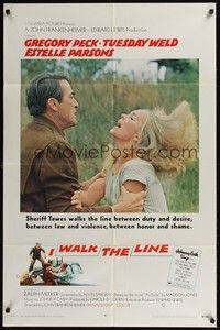 5b441 I WALK THE LINE int'l 1sh '70 Gregory Peck, Tuesday Weld, John Frankenheimer
