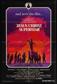 5b467 JESUS CHRIST SUPERSTAR 1sh '73 Ted Neeley, Andrew Lloyd Webber religious musical