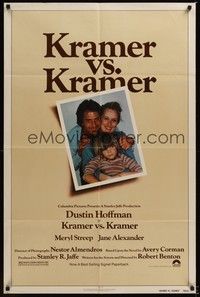 5b488 KRAMER VS. KRAMER 1sh '79 Dustin Hoffman, Meryl Streep, child custody & divorce!