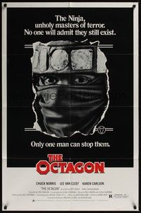 5b621 OCTAGON 1sh '80 Chuck Norris is the only man who can stop the unholy masters of terror!