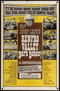 5b694 RENFRO VALLEY BARN DANCE 1sh '66 great images of country music performers!
