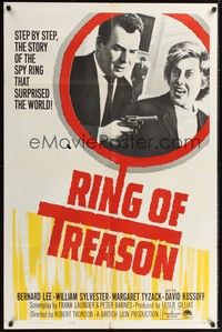 5b697 RING OF TREASON 1sh '64 step by step, the story of the spy ring that surprised the world!
