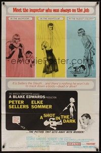 5b740 SHOT IN THE DARK 1sh '64 Blake Edwards directed, Peter Sellers & sexy Elke Sommer!
