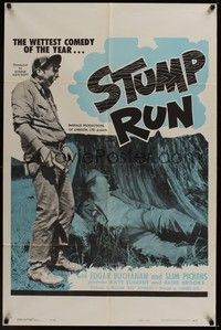 5b780 STUMP RUN 1sh '60 great images of Edgar Buchanan & Slim Pickens as hillbillies!
