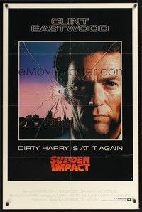 5b782 SUDDEN IMPACT int'l 1sh '83 Clint Eastwood is at it again as Dirty Harry, great image!