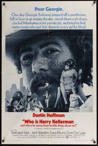 5b945 WHO IS HARRY KELLERMAN style B 1sh '71 Dustin Hoffman in cowboy hat wants to know!