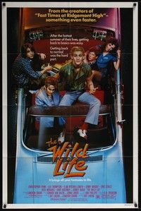 5b952 WILD LIFE 1sh '84 Lea Thompson, Christopher Penn, cool convertible!