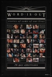 5b969 WORD IS OUT arthouse 1sh '78 homosexuality documentary, 26 gay Americans!