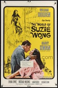 5b970 WORLD OF SUZIE WONG 1sh '60 William Holden was the first man that Nancy Kwan ever loved!