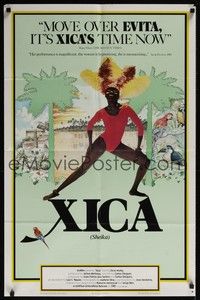 5b978 XICA arthouse 1sh '82 Brazilian Zeze Motta, Walmor Chagas, great artwork!