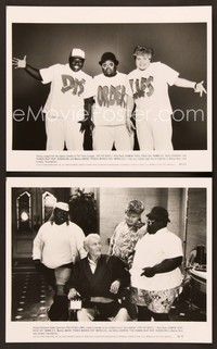 5c882 DISORDERLIES 2 8x10 stills '87 close up of The Fat Boys & Ralph Bellamy in wheelchair!